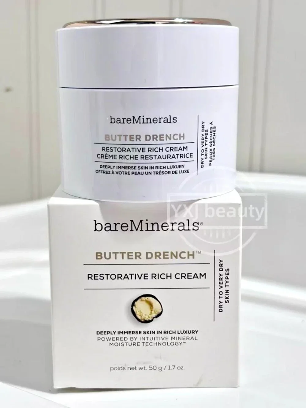 New bareMinerals Butter Drench Restorative Rich Face Cream Full Size 50 ml/1.7oz